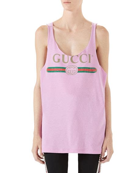 gucci tank top women|gucci cropped tank top.